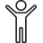 Animated Man Holding arms up