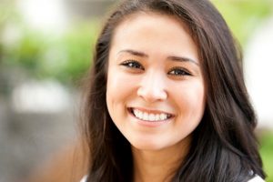 woman smiling happy 