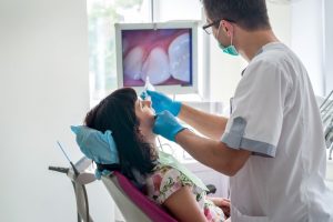 dentist in Palm Bay using intraoral camera